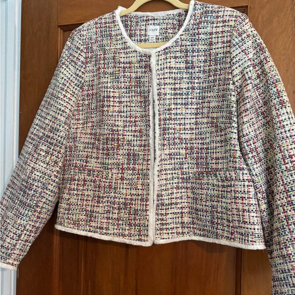 J. Crew Multicolor Tweed Jacket